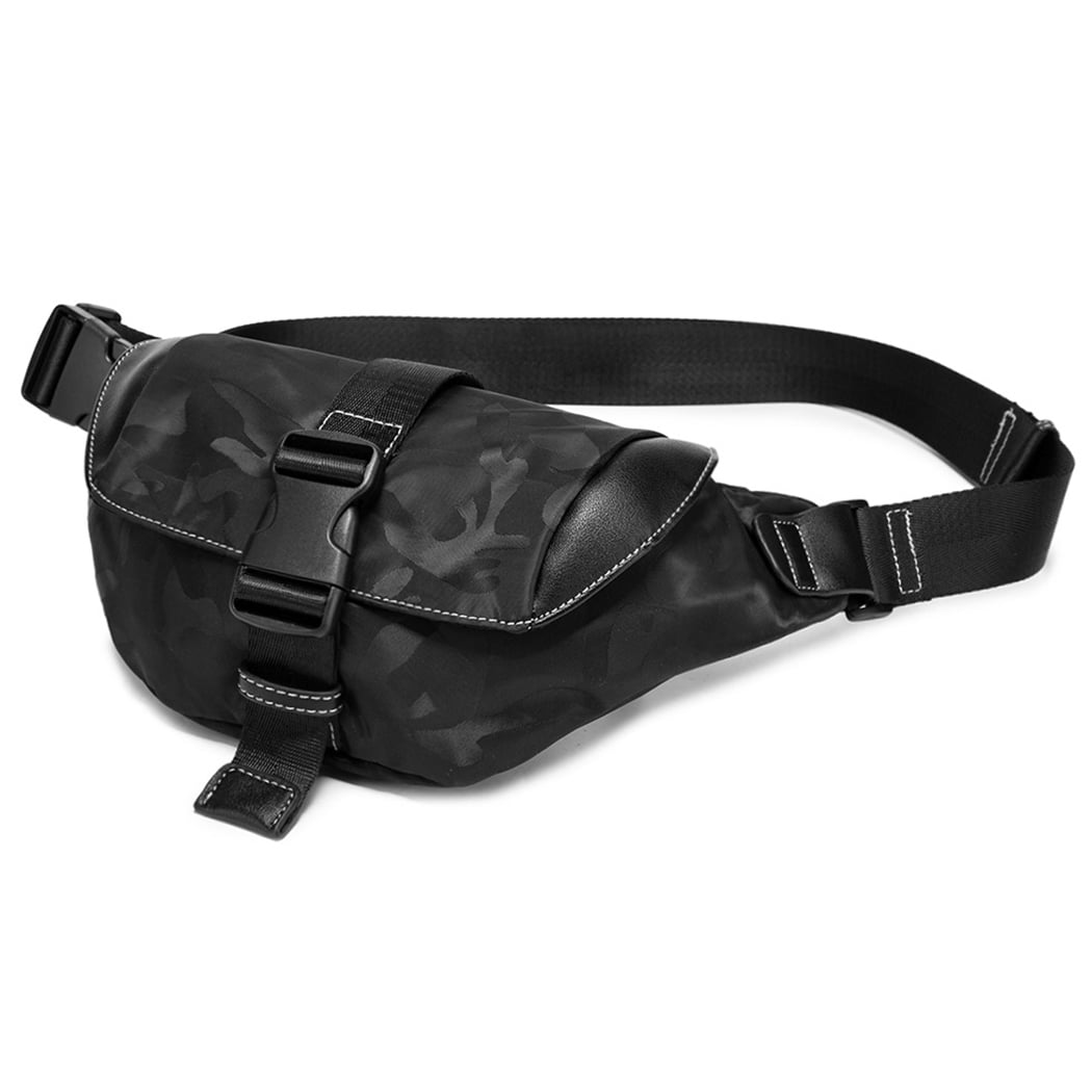 Security Travel Fanny Waist Pack Bum Bag 7 Pocket Army Tactical Police Black