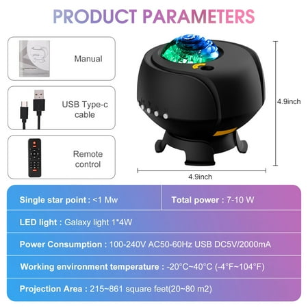 

CHNGYCX Ideal LED Universe Star Projector Night Light - Perfect Gift for Christmas and Birthdays - Enhance Your Room Decor with Magical Starry Sky Experience