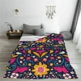 thumbnail image 5 of Vsdgher Cinco De Mayo Floral Ultra-Soft Micro flannel Blanket Throw Blankets for Couch Sofa, Bed (4 sizes)-80"x60", 5 of 7
