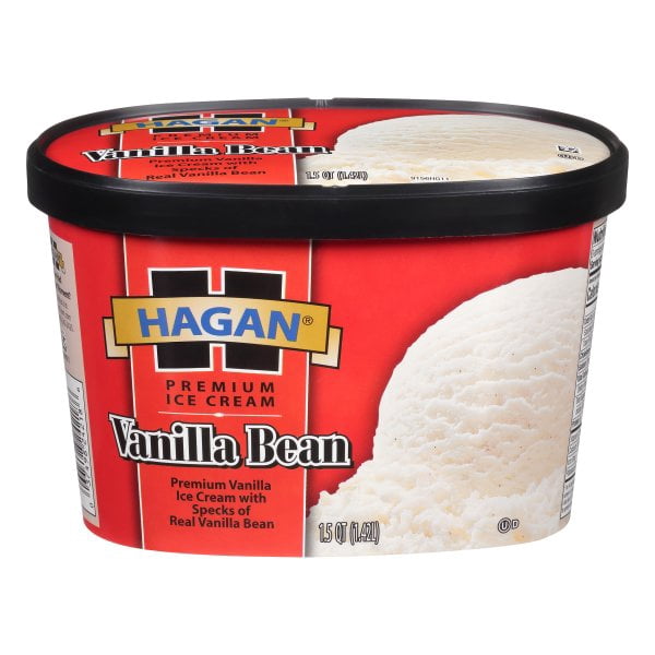 Hagan Natural Vanilla Ice Cream 1.5 Qt Carton