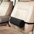 thumbnail image 2 of Injueey Almohadas lumbares, hebilla elástica para soporte ajustable, soporte Lumbar para silla de oficina, transpirable Decoración del hogar Negro, 2 of 6