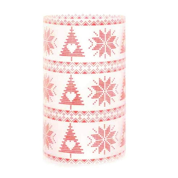 Yankee Candle Large Mountain Holiday Frosted Nordic Stitch Jar Holder