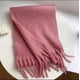 thumbnail image 1 of Nvzi Bufanda Pashmina Chales y Chales para Vestidos de Noche Viajes Oficina Bodas de Invierno Bufandas Grandes de Tacto de Cachemira, Rosa Oscuro C, 1 of 4