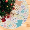 thumbnail image 5 of FMSHPON Easter Tree Skirt Colorful Eggs Bunny Xmas Christmas Tree Skirt Stand Mat for Holiday Party Decoration Indoor Outdoor 36 inches, 5 of 6