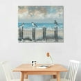 thumbnail image 2 of FUMJ Wall Art for Living Room Beach Ocean Sea Bird Seagull Canvas Artwork Framed Seascape Coastal Picture for Office Bedroom Decor, 2 of 6