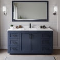 thumbnail image 2 of Wyndham Collection Miranda 66" Wood Single Bathroom Vanity in Blue/Black, 2 of 6
