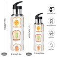 thumbnail image 2 of Yayeee 20oz Double Wall Stainless Steel Water Bottle with Flip Straw, Various Toasts, 2 of 7