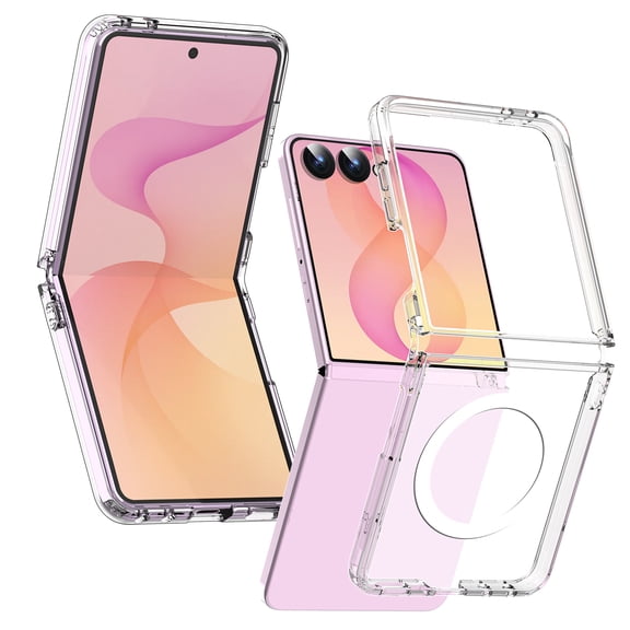AICase Clear Magnetic Shockproof PC Case for Samsung Galaxy Z Flip8 Case Anti-yellowing Clear case Slim Fit Shockproof Protection with Precise Cutouts for Galaxy Z Flip8 5G 2026