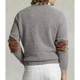 thumbnail image 2 of Polo Ralph Lauren Men's Elbow Patch Wool Crewneck Sweater, Gray XXL, 2 of 4