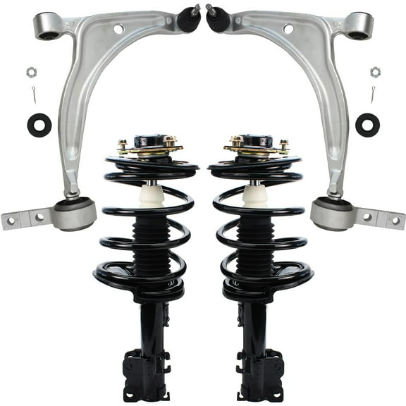 Detroit Axle - 2.5L Front Struts   Lower Control Arms w/ Ball Joints Replacement for 2002 - 2006 Nissan Altima - 4pc Set