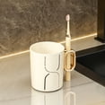 thumbnail image 1 of Aufmer Portable Single Layer Bathroom Washing Cup Light Compact Body Easy Carry Structure For Family Outdoor Travel Daily Oral Cleaning Tool Use, 1 of 6