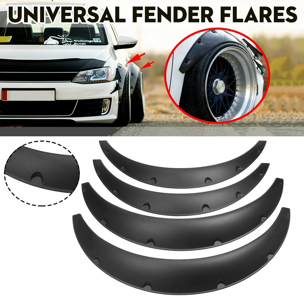 Universal Car Fender Flares 4 Pieces Flexible Yet Durable Universal Car Fender Flares 4 Pieces Flexible Yet Durable