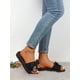 thumbnail image 3 of Fashion Slippers For Women, Floral Print Bow Decor Slides, 3 of 4