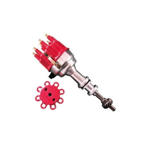 Bous Performance D33184BU Race Pro Billet Ready to Run Electronic Distributor Cap for Ford 351C, Blue