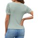 thumbnail image 4 of Txlixc Camiseta de Mujer, Cuello Redondo Manga Corta Patchwork Verano Slim Fit Tops para Casual Diario Txlixc Estilo de ocio, 4 of 7