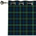 thumbnail image 3 of Home Decor Indoor Window Curtains,Blue Black Green Buffalo Plaid Lightweight Set with Grommet Top, Blackout Curtains for Bedroom Living Room or Dining Room, 2 Panels-52"W x 84"L (Pack of 2), 3 of 7