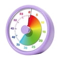 thumbnail image 1 of Temporizador visual de 60 minutos, recordatorio de tareas, herramienta de estudio para educación en el hogar, reloj despertador silencioso de cuenta Violeta, 1 of 8