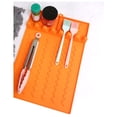 thumbnail image 4 of Silicone Grill Mats for Outdoor Grill, Reusable Griddle Mat, Silicone BBQ Mat, Silicone Griddle Mat, Heat Resistant Silicone Grill Mat, Non Slip BBQ Side Shelf Mat for Kitchen,16.14×10.43 in,Orange, 4 of 6