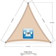 thumbnail image 5 of Voile d'Ombrage UV de Protection Solaire Triangle Polyester - 3x3x3, Toile Hydrofuge, 5 of 5