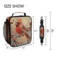 thumbnail image 5 of ALAZA Cardinal Winter Lunch Box Insulated Lunch Bag Reusable Thermal Cooler Tote School Picnic, 5 of 6