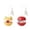 2-apple、cat, variant on Interactive Cat Toy, 3-in-1 Teaser with Rolling Ball Track, Catnip Dancer for Indoor Cats,1-cat