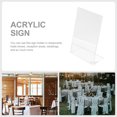 thumbnail image 3 of Panneau Acrylique de Table Support de Prix Clair Affiche Menu Support de Prix, 3 of 8