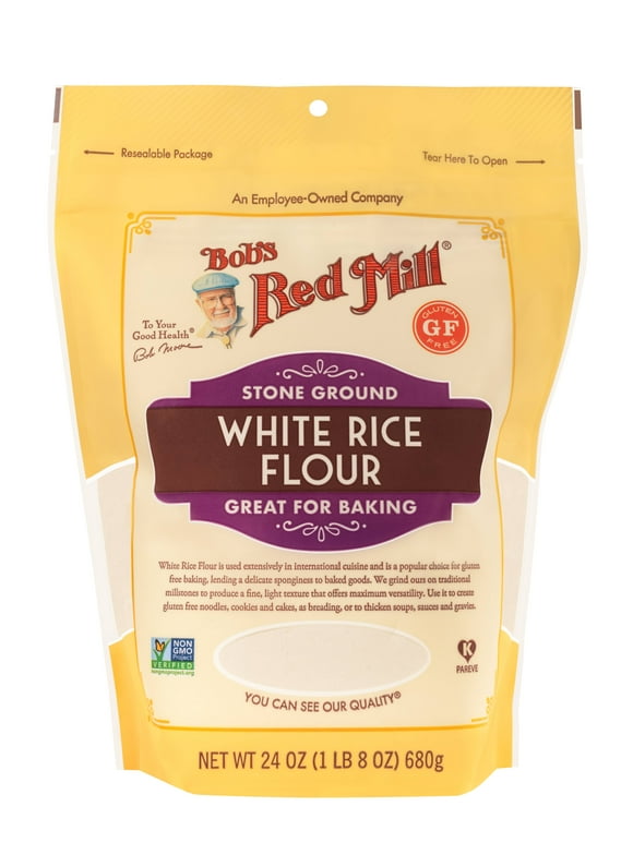 Bob's Red Mill, Gluten Free White Rice Flour, 24 oz