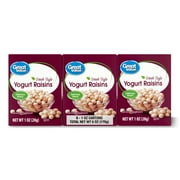 Great Value Greek Style Yogurt Raisins, 1 oz, 6 Count