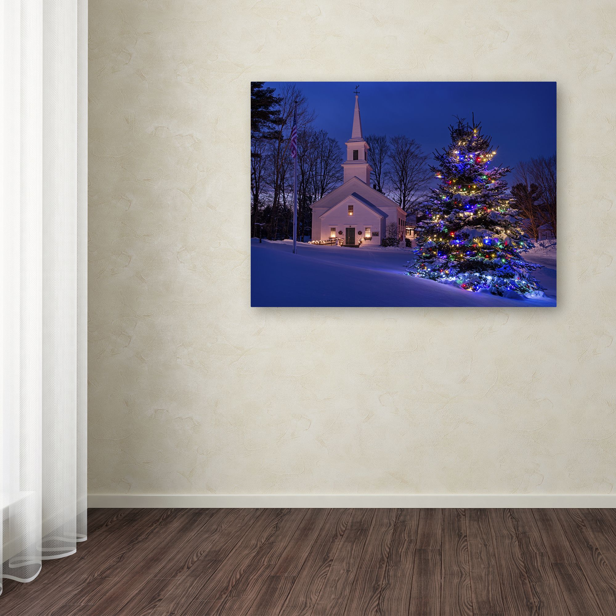 Trademark Fine Art "New England Xmas" Canvas Art by Michael Blanchette Photography