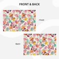thumbnail image 3 of Rocae Butterflies and Roses Printed Heat Resistant Place Mats,Classic Hemstitch Cloth Fabric Placemats Imitation Linen Place Mat Table Mats 18x12 inch, 3 of 5
