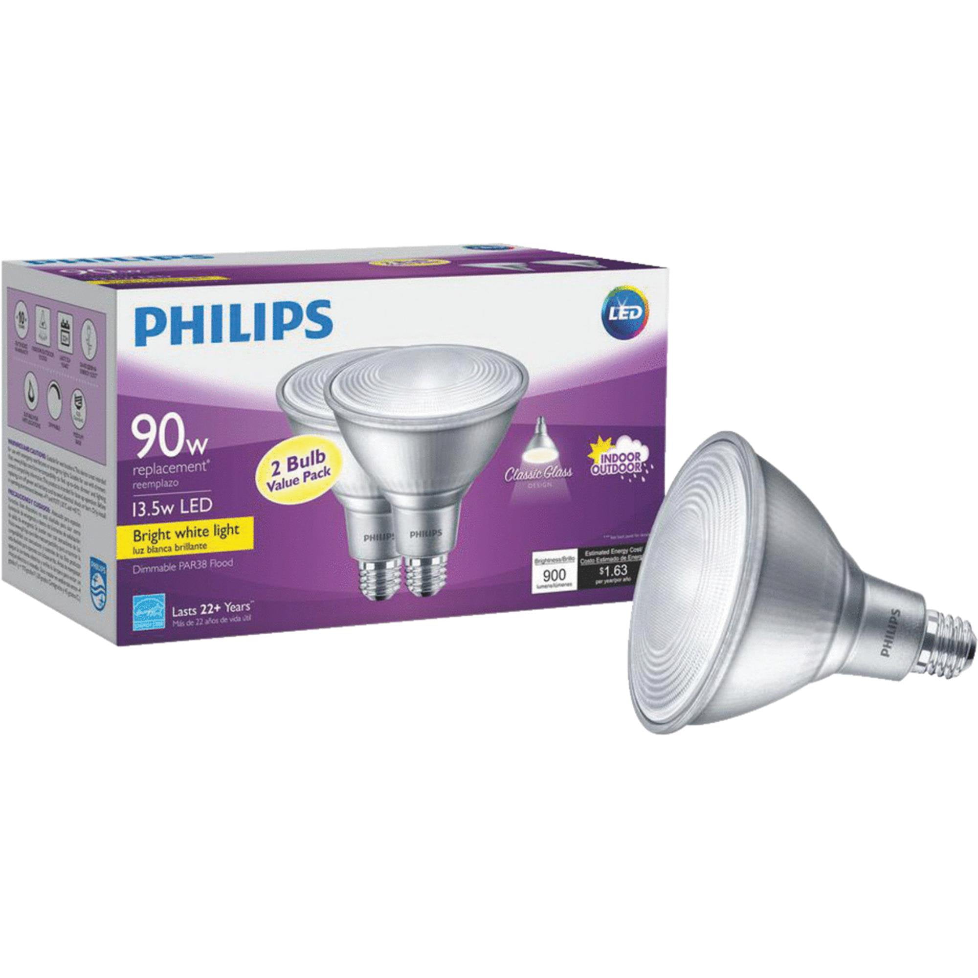 Philips PAR38 Medium Dimmable LED Floodlight Light Bulb