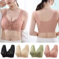 thumbnail image 4 of Nursing Underwear Mother's Cotton Front Buckle Anti-sagging Thin Maternity Underwear Mother's Wireless Underwear Women Front Button Bra Breastfeeding Underwear BLACK XL, 4 of 8