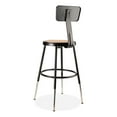 thumbnail image 4 of 6200 Series 19"-27" Height Adj Heavy-Duty Stool w/Backrest, Supports 500 lb, Masonite Seat/Black Base, Ships in 1-3 Bus Days | Bundle of 2 Each, 4 of 4