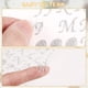 thumbnail image 5 of Yuarrent Pegatinas personalizadas respetuosas con la piel, 5 piezas, para cuaderno o diario, paquetes de etiquetas adhesivas personalizadas Artesanía Plata, 5 of 6