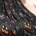thumbnail image 3 of Halloween Pumpkins Skulls and Bats Blanket,Comfortable Soft Lamb Wool Throw Blanket,All Season,Warm Lightweight Blankets for Sofa Bed Couch Living Room Chair,60"x80", 3 of 4