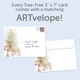 thumbnail image 2 of Tree-Free Greetings Christmas Greeting Card, 5x7, Furry Family (GO64211), 2 of 7