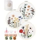 thumbnail image 1 of Kit de bordado Santune 3 juegos para principiantes con estampado floral, 1 of 8