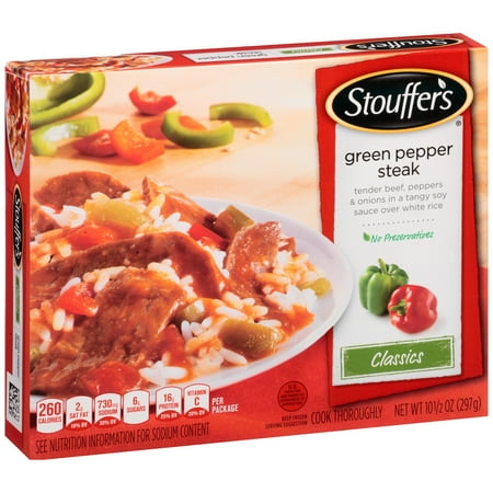 STOUFFER'S Classics Green Pepper Steak 10.5 oz Box