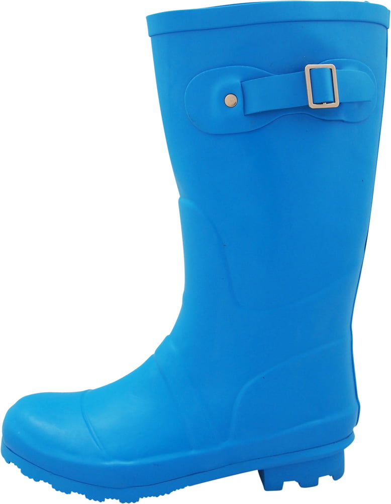 NORTY Womens Hurricane Wellie Glossy & Matte Waterproof Mid-Calf Rainboots Solids and Prints 