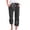 Black, variant on Mrat Womens Capris Pants Workout Sweatpants Cargo Capris Pants Solid Color Ladies' Cropped Pants Straight Hiking Capris for Women Pink XXL