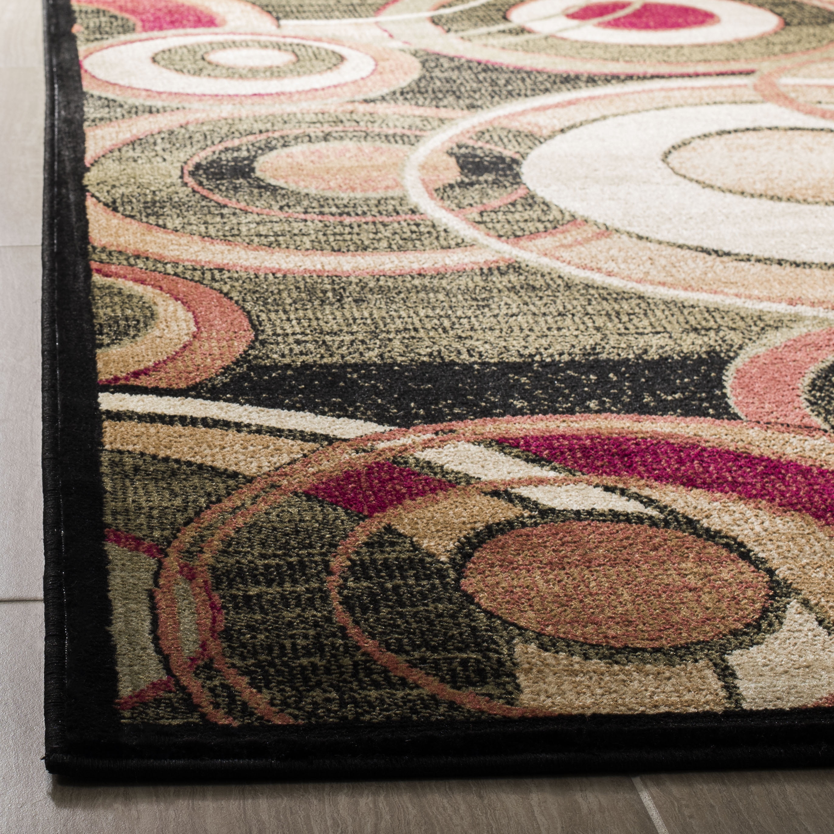 Safavieh Lyndhurst Josh Geometric Runner Rug, Black/Multi, 2'3" x 6'