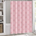 thumbnail image 3 of Shower Curtain Waterproof Polyester, 72"x72",Classical Damask Floral Patternss Curtain for Bathroom Showers and Bathtubs Include Hooks, 3 of 6