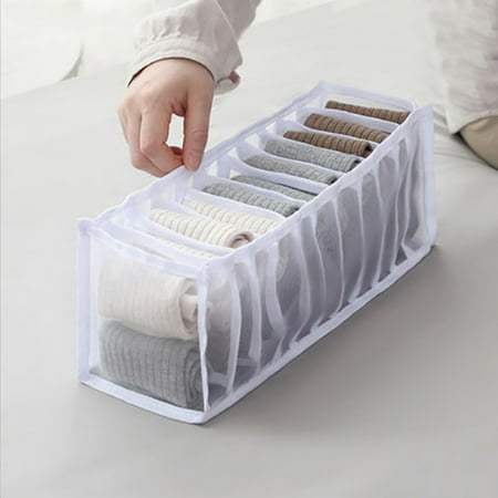 

Toorise Foldable Underwear Storage Box Compartment Underpants Bra Organize Drawer Closet