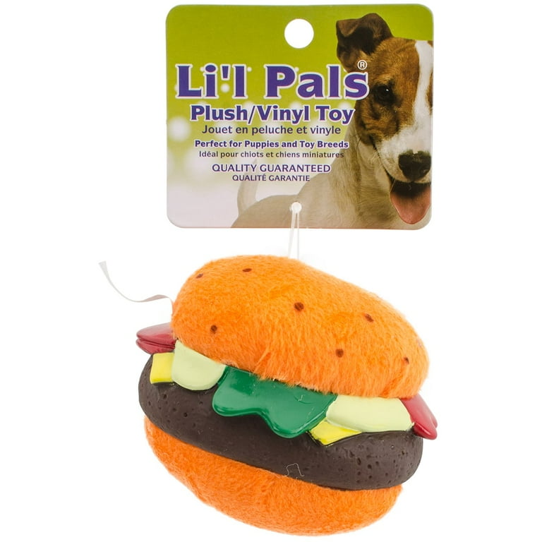 Li l Pals Plush Hamburger Dog Toy Hamburger Dog Toy Walmart