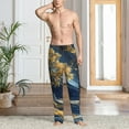 thumbnail image 4 of KLL Mens Pajama Pants for Men,Mens Lounge Pants,Funny Gifts for Men,Men's Pajama Bottoms Golden Fantasy Landscape -X-Large, 4 of 5