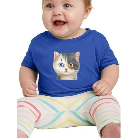 

Two Cats With Two Eye Colors T-Shirt Infant -Kayomi Harai Designs 12 Months