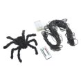 thumbnail image 2 of Luces LED de tela de araña, buena decoración, diseño de control remoto a prueba de agua, decoraciones de Halloween, luz con araña negra, blanco cálido, 2 of 14