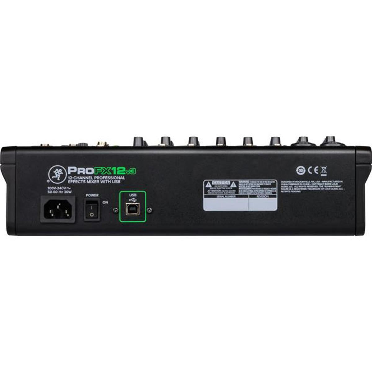 Mackie 1105197 Mackie PROFX12V3 12 Channel Professional Effects Mixer with USB
