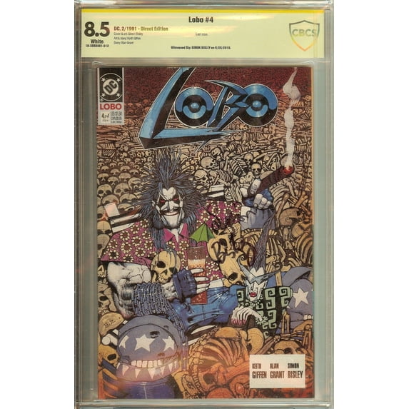 Lobo #4 1991 CBCS 8.5 Signed Simon Bisley