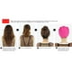 thumbnail image 2 of Gorro Baño para Mujer Gorros Plisados ​​Gorros Natación Largo () Rosa, 2 of 3